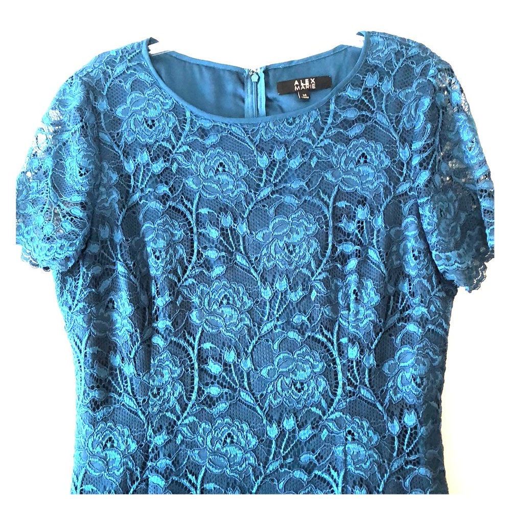 Teal Lace Dress